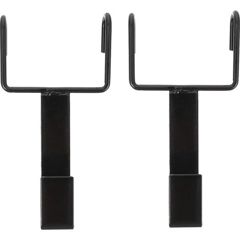 2 Piezas Gancho de Hierro Negro Doble para Colgar Guirnaldas y (1/5)