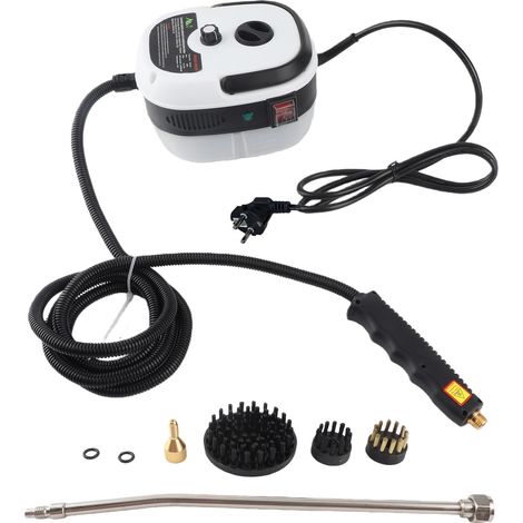 Nettoyeur Vapeur Portatif 1500W - 105°C/3BAR en 10s 6 Vitesses 3 Brosses Réservoir 1H Pour Cuisine Salle de Bain Meubles Voiture (1/5)