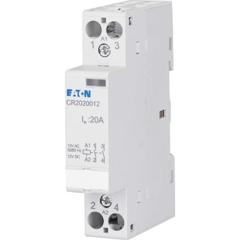 Eaton CR2002012 Installationsschütz Nennspannung: 12 V DC/AC Schaltstrom (max.): 20 A 2 Öffner 1 St (1/3)