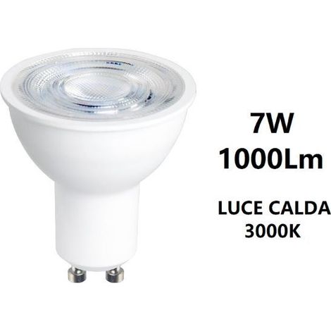 GU10 LAMPADINA FARETTO A LED 7W 1000LM LUCE CALDA 3000K BOT LIGHTING (1/2)