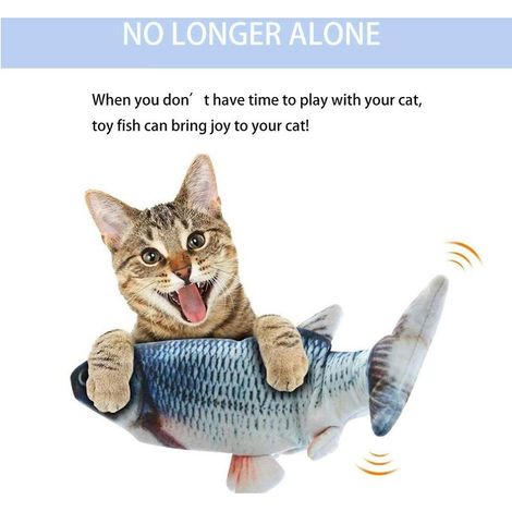 Jouet électronique vibrant et dansant automatique de 30 cm à l'herbe à chat - Rechargeable par USB (1/4)