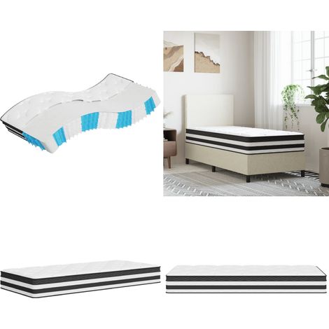 Matelas à ressorts ensachés moyen 90x190 cm - Matelas À Ressorts Ensachés - Matelas Confortable - Matelas Double - Matelas Neuf - Literie - Home & Living (1/5)