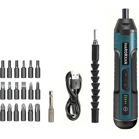 Tournevis électrique sans fil avec une batterie de 1300 mAh, 3,6 V, pour les travaux électriques, pour une utilisation pratique dans l'entretien et la réparation.-AquaForge (1/5)