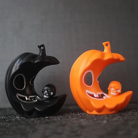 GHYT Lot de 2 décorations d'Halloween pour intérieur, décorations de jardin, panneaux décoratifs pour salon, décorations de jardin (1/5)