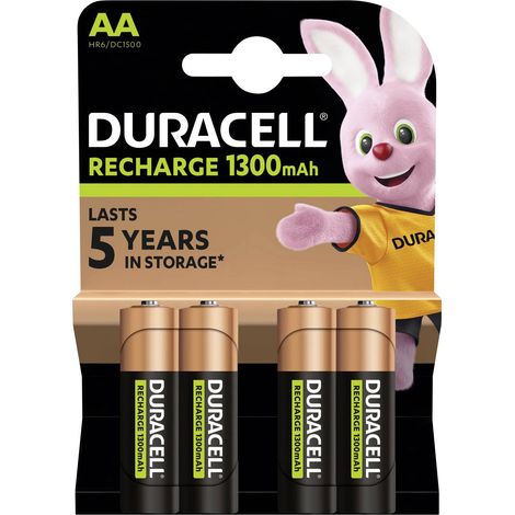 Pile rechargeable LR6 (AA) NiMH Duracell 1300 mAh 1.2 V 1 pc(s)