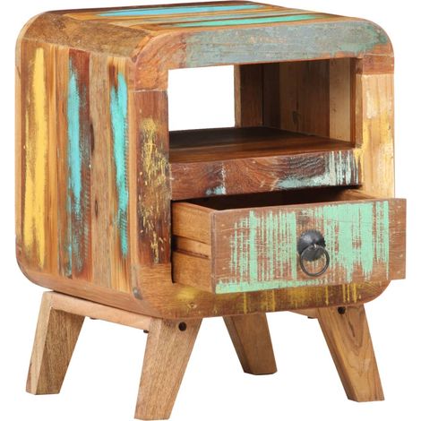 Maison Exclusive - Comodino 30x30x41 cm in Legno Massello di Recupero