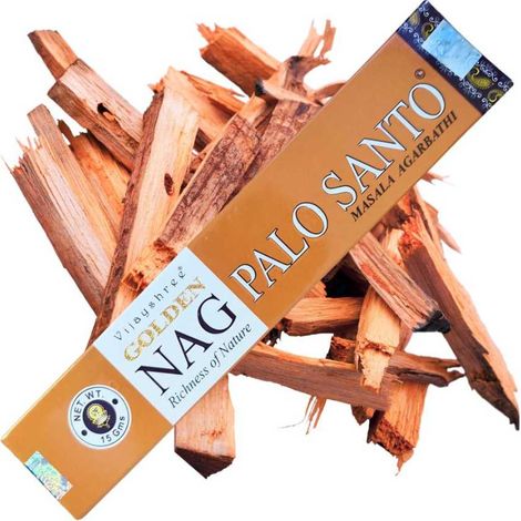 Golden Nag Räucherstäbchen 15g Palo Santo (1/5)