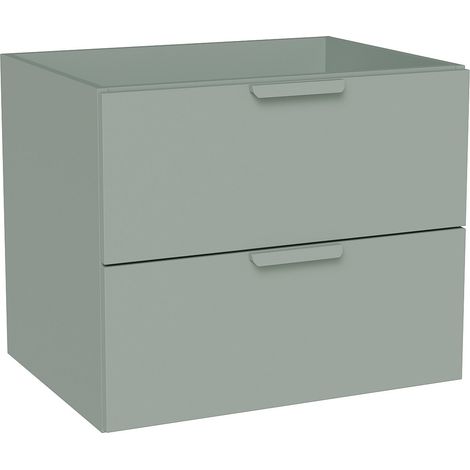 Meuble sous vasque suspendu – Vert sauge – L60 cm – AVORELI