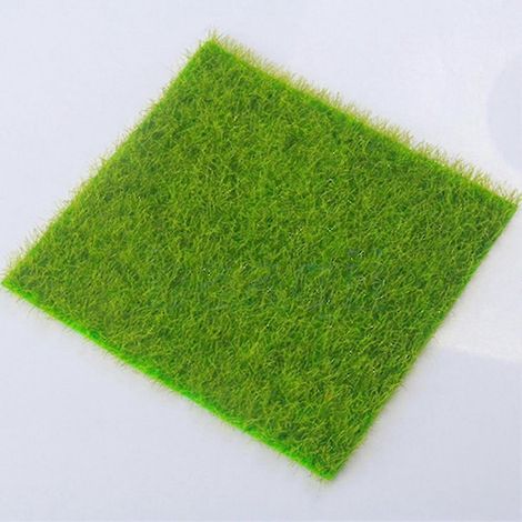 Gazon artificiel, fausse pelouse, miniature, décoration pour maison de poupée, ornement de jardin. (1/5)