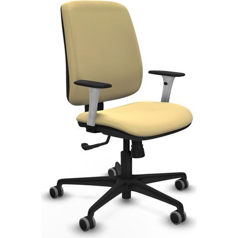 Sedia da ufficio piqueras y crespo ergonomica crema nylon schiuma (1/2)