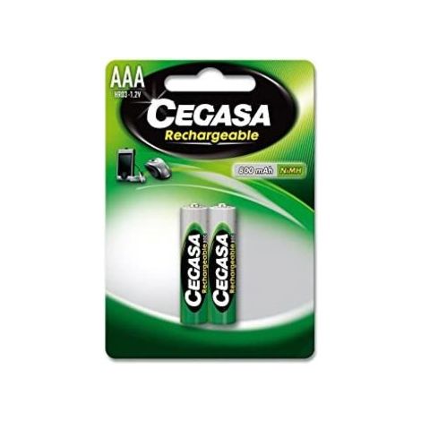 Cegasa batteria ricaricabile hr03 800 mah 1,2v bl.2 pz.