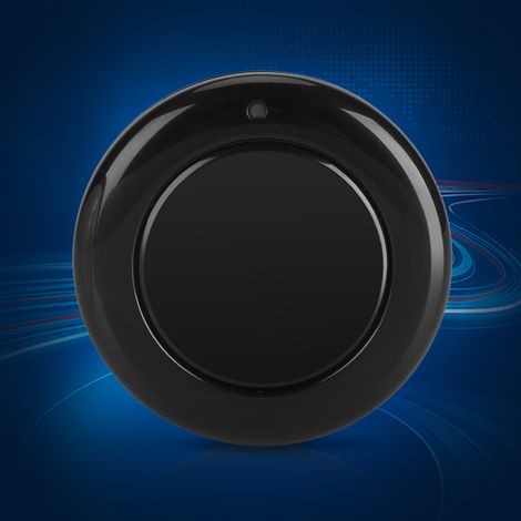 Transmisor RF de 433 MHz EV1527, control remoto de pared de 1 botón, color negro – Transmisor inalámbrico (1/5)