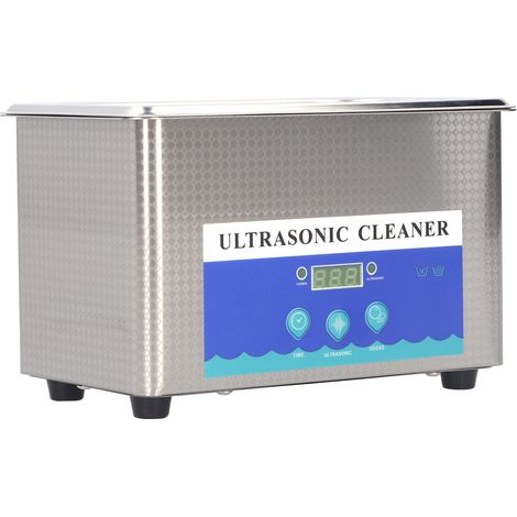 Machine à laver à ultrasons en acier inoxydable avec minuterie, équipement de nettoyage DK-009B 0,9 L 55 W AC 220 V, prise UE