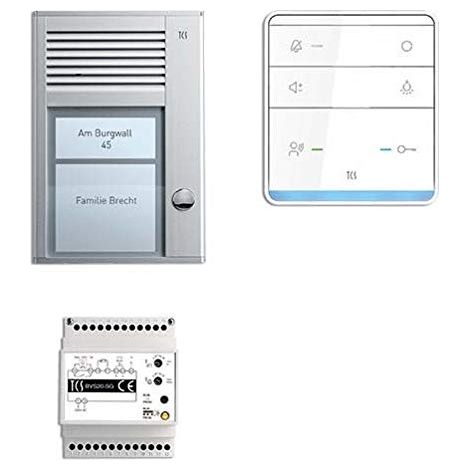 Citofono audio tcs tür control vivavoce preconfigurato 2 interni