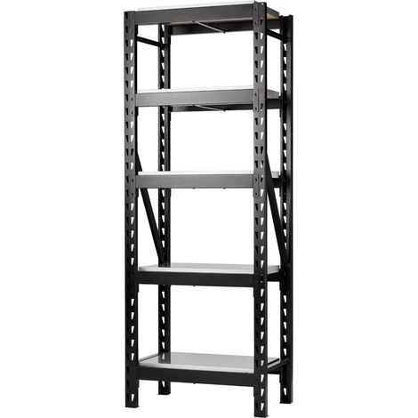 Draper 32444 BUNKER 22 Piece Modular 5 Tier Racking Stainless Steel Shelving, 750mm