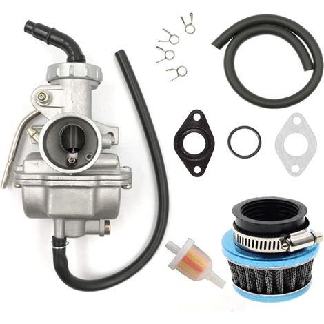 PZ20 carburetor for ATVs with carbide inserts for vehicles with 50cc, 70cc, 80cc, 90cc, 110cc and 125cc engine displacement.--DTEKGAZ (1/5)