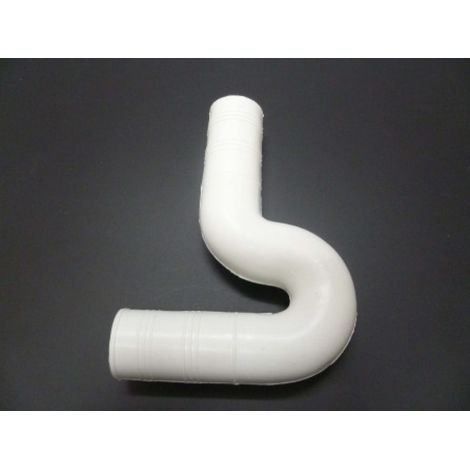 Desague Evacuacion  Fregadero 35X35Mm Flexible Universal Sin Horquilla Goma Blanco S M (1/2)