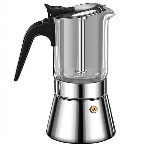 Italienische Kaffeemaschine mit Doppelventil, 160 ml, tragbare Kaltbrüh-Kaffeemaschine, Espressomaschine (1/5)
