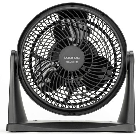 Taurus Libonotos, Ice Brise Mini - Mini circolatore d'aria, mini ventilatore da tavolo, diametro 25 cm, 2 velocità, 3 lame, inclinabile, sospensione a parete, silenzioso, potente, 28x13x28 cm (1/5)