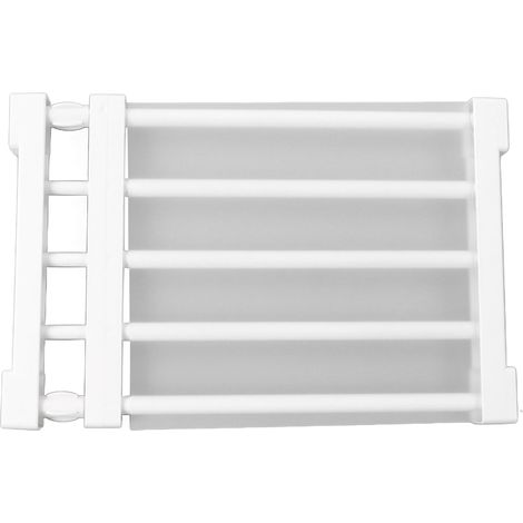 Étagère extensible à tension pour placard, sans clous, séparateur de rangement pour armoire, longueur 38-55 cm / 15-21,7 pouces (1/5)