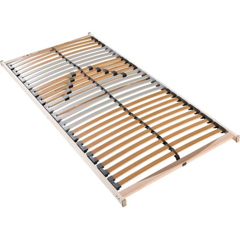 Lattenrost 80x200 cm vormontiert 28 Latten 5-Zonen belastbar ca. 150 Kg Birkenschichtholz (1/4)