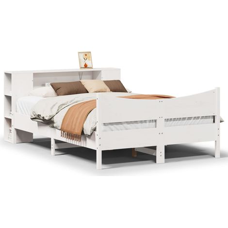 Maison Exclusive - Letto senza Materasso Bianco 135x190 cm Legno Massello di Pino