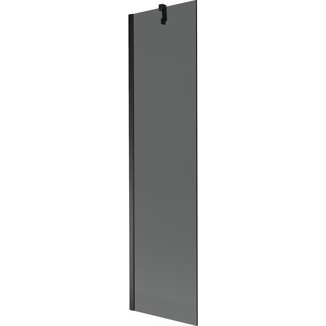 Mexen Next 1-Flügel-Badewannenwand 50 x 150 cm, Graphit, Schwarz - 895-050-000-00-40-70 (1/5)