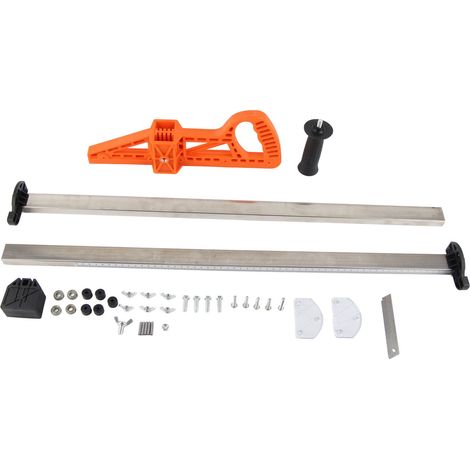 Pousse-main réglable 2-60cm pour coupe de plaques de plâtre orange, outil de découpe de cloison sèche manuel (1/5)