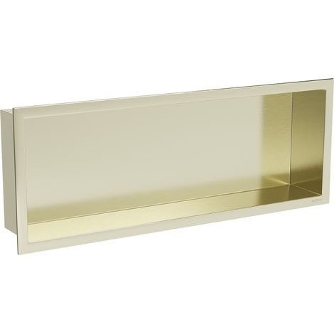 Mexen X-Wall-R Einbauregal mit Flansch 60 x 20 cm, Gold- 1950602010 (1/5)