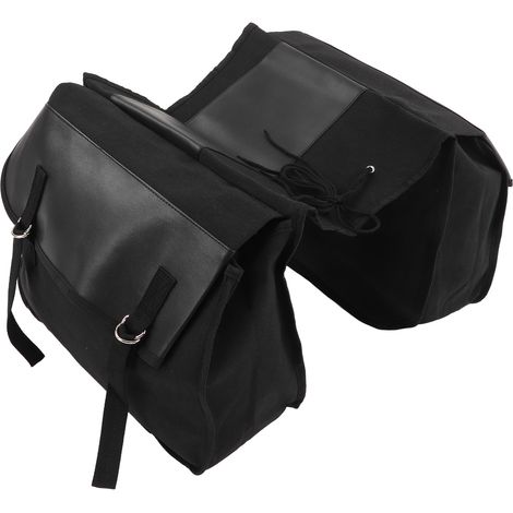 Sacoche arrière vélo portable, grand capacité, sac de queue pour VTT cyclisme noir (1/5)