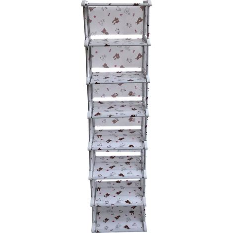 Étagère de rangement multifonctionnelle à 7 niveaux pour livres, chaussures, jouets, plantes vertes et décorations - Chambre, bureau, salon (1/3)