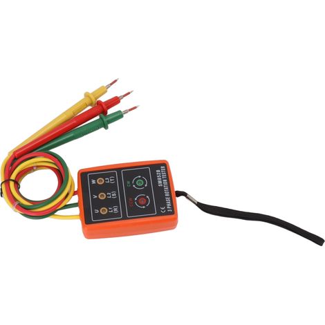 Dreiphasen-Sequenzzähler 60–600 V, hocheffizienter Wechselstrom-Phasenrotationsprüfer mit LED-Anzeige (1/5)