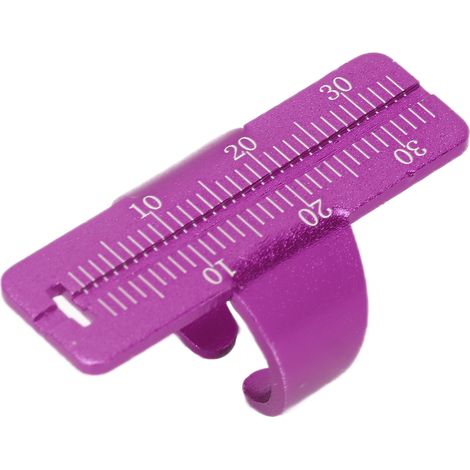 Jauge Endodontique Digitale en Anneau, Règle de Mesure pour Instruments Dentaires, Outil de Calibrage pour Endodontie, Taille pour Doigt, Violet, Précision Clinique (1/5)