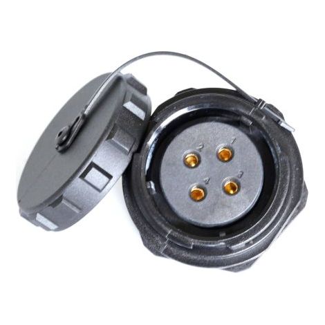 Connecteur circulaire RS PRO, Standard 4 contacts, Montage panneau, raccordement A visser ( Prix pour 1 )