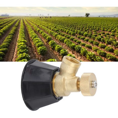 Arroseur Haute Pression Anti-Vent G3/8 Femelle avec Couvercle - Irrigation Agriculture Fine Brume - Cuivre et Plastique 60x45mm (1 Sprayer + 3 Accessories) (1/5)
