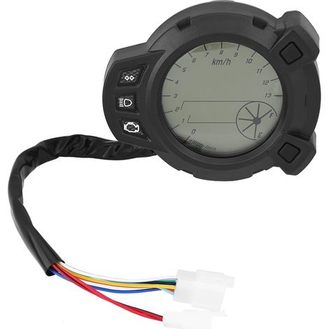 Tachimetro digitale LCD – contagiri per moto – contachilometri – 7 colori – compatibile con BMS125