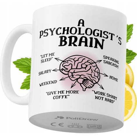 Lustige Tasse für Psychologen – Kaffee- oder Teetasse mit witzigem Textdesign – ideal für Geburtstage, Namenstage, Feiertage und besondere Anlässe. Hochwertige Tasse für Zuhause, Büro und Arbeit. Farb
