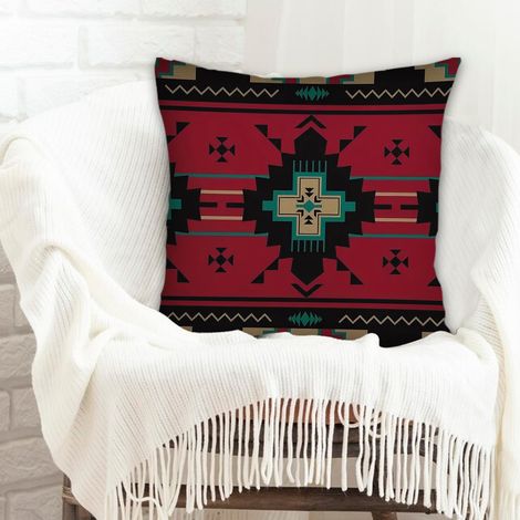 Housse de coussin carrée standard 45x45cm rustique pour canapé chambre salon décoration de la saint-valentin (1/5)