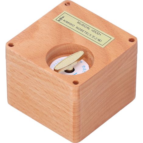 Retro-Spieluhr aus Holz, Weihnachts-, Neujahrs- oder Geburtstagsgeschenk für Freundin oder Freund (1/5)