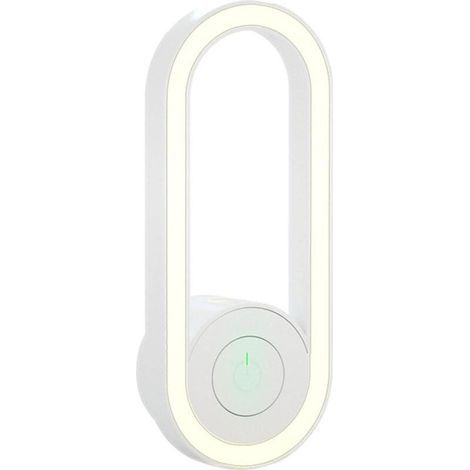 Répulsif anti-moustiques électrique, anti-parasites pour la maison et la chambre à coucher, dernière conversion de fréquence, ultrasons avec veilleuse LED, veilleuse anti-moustiques-Blanc (1/5)