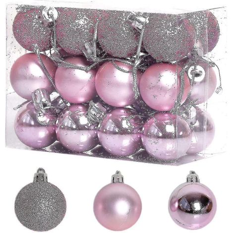 Décoration de Noël, décoration pour sapin de Noël, boule de Noël givrée, mate et brillante (1/5)