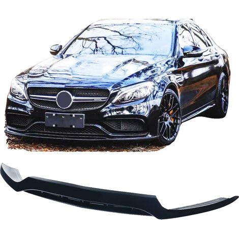 Spoiler anteriore per paraurti, in plastica ABS resistente, facile da installare, nero lucido (1/5)