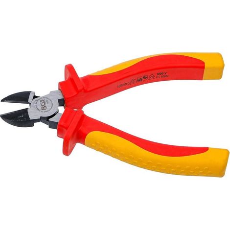 Pince Coupante VDE 160 mm - Isolation Sécurisée, Précision et Durabilité, Acier, Pro, 1000 V - D-Work (1/5)