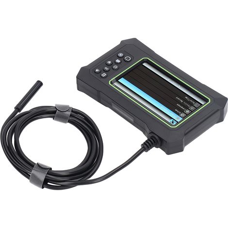 8-mm-Endoskop mit 4,3-Zoll-LCD-Bildschirm, wasserdichte Inspektionskamera (IP67), 7 m Reichweite, Schwarz/Grün (1/5)