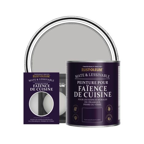 Rust-Oleum Peinture pour faïence de cuisine mate - Silex (1/3)