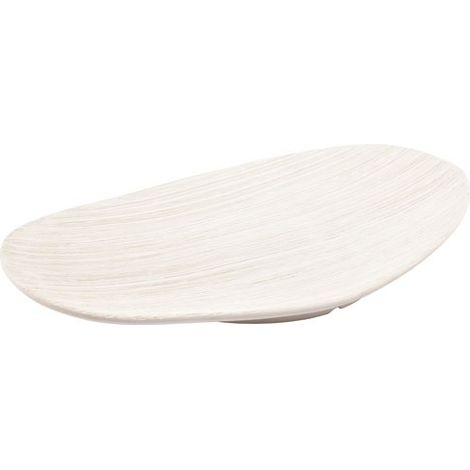 Vico Plato Decorativo 48x29,5cm Beige - Comedor y Sala Elegante