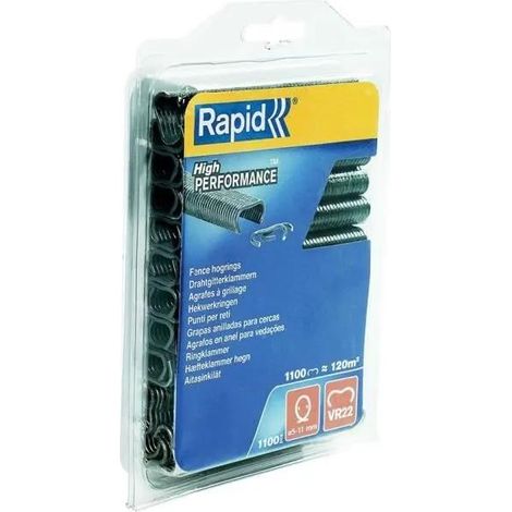 Rapid VR22 graffette zincate grigio antracite 1100 pz
