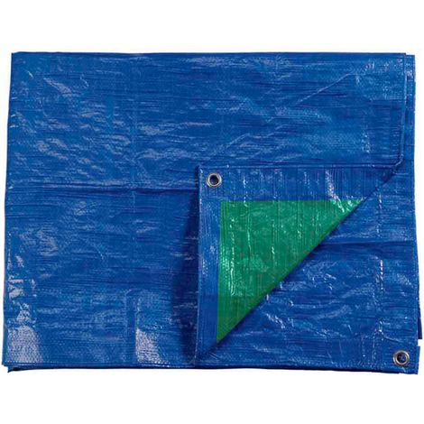 Auvent 5x8m Double Face. Couleur Bleu/Vert. Densité 90g/M² Edm (1/3)