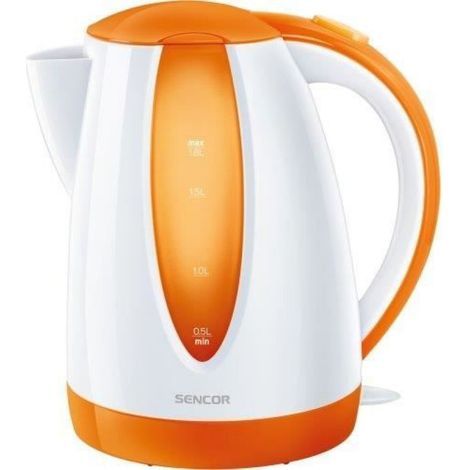 Bouilloire électrique SWK 1813OR - Orange et blanc - 1,8L - 2000W - Filtre anticalcaire
