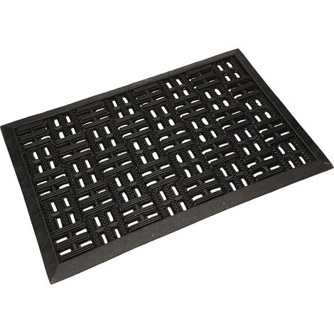 KOTARBAU Paillasson antidérapant en caoutchouc avec inserts en coco 40 x 60 cm (1/5)